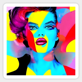 Pop Art Fashion Model Magnet